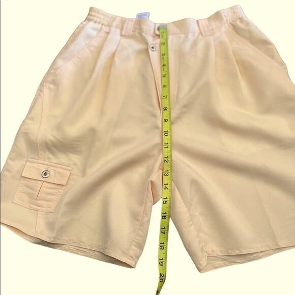 IXSPA peach high rise gold shorts size 10 - Picture 9 of 12